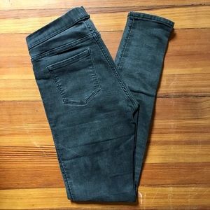 H&M Washed Black Denim Skinny Pants